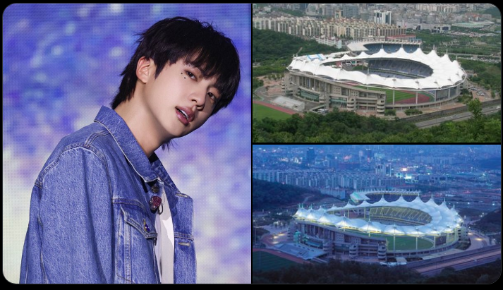 Jin Makes History: First K-pop Soloist to Hold Multiple Concerts at Incheon’s Munhak Stadium ✨💜